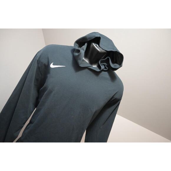 Nike Hoodie Dri Fit Thin Sweatshirt Athletic Cut Performance Black Mens Sz XL - Picture 1 of 10